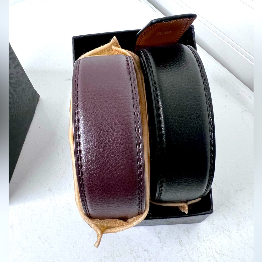 BULLIANT Men Belts 2 Pack,Ratchet Sliding Belt Adjustable men's 34